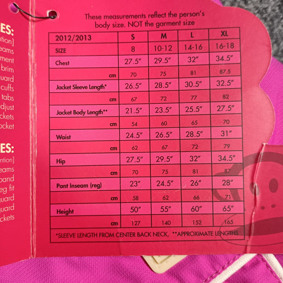 Paul Frank Snow Pants Youth Girls XS Pink Julius Insulated Ski Grow With Me - Picture 14 of 16